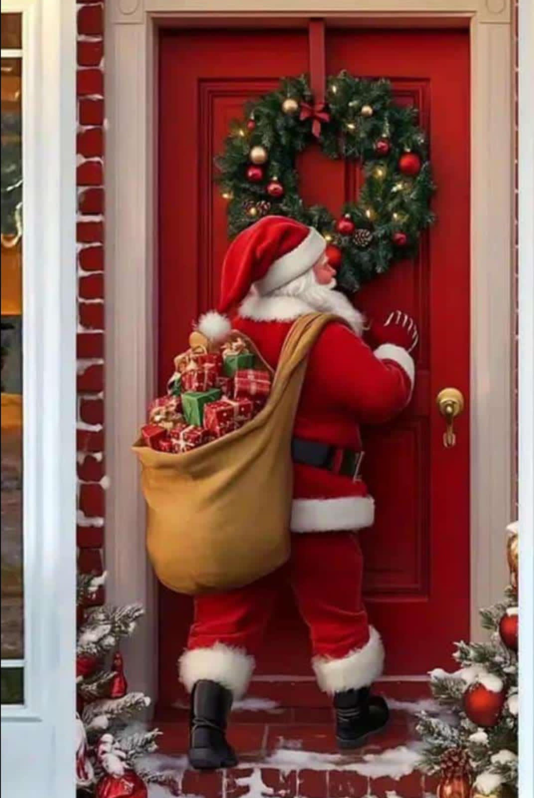 CUBRE PUERTA  DECORATIVA NAVIDEÑA