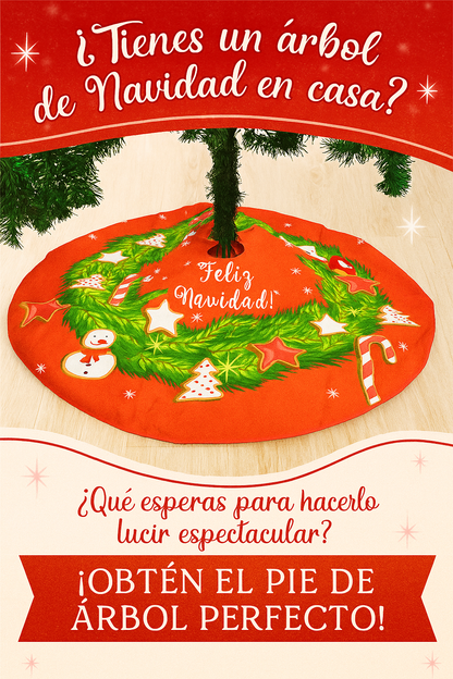 Pie De Árbol Falda Navideño