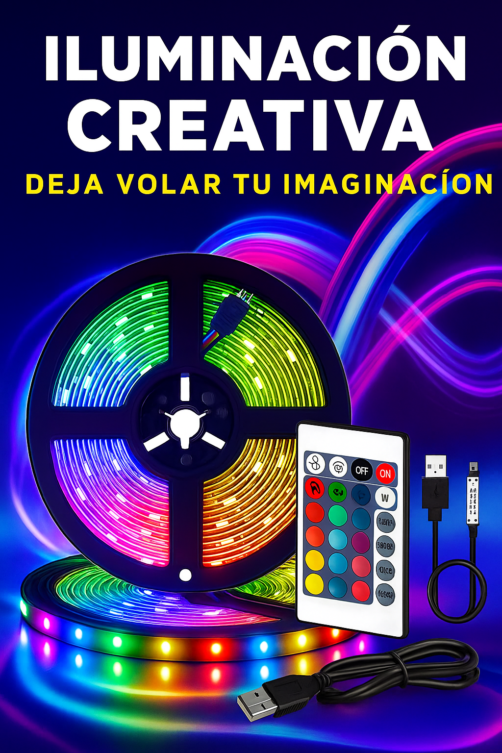 Iluminación LED de 5 metros para transformar tu espacio