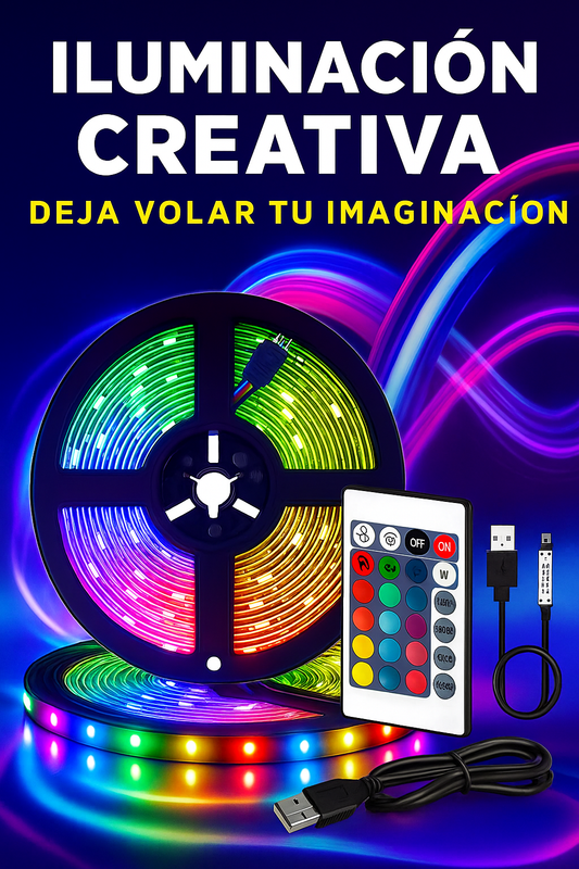 Iluminación LED de 5 metros para transformar tu espacio